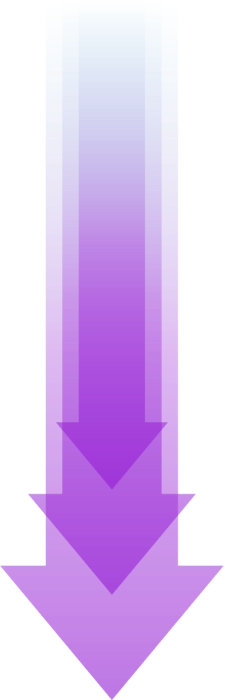 Flèche bleue qui pointe vers le bas