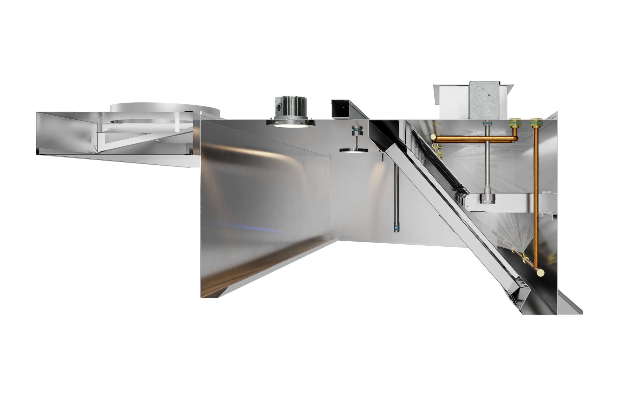 Série H3 - Hotte à graisse avec 
filtration haute efficacité 
autonettoyante